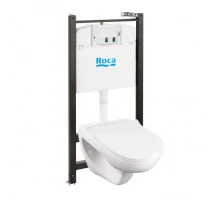 VICTORIA Комплект 3 в 1 (инсталляция+подв. унитаз Rimless+сиденье дюропл. Slim). ROCA