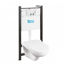 VICTORIA Комплект 3 в 1 (инсталляция+подв. унитаз Rimless+сиденье дюропл. Slim). ROCA