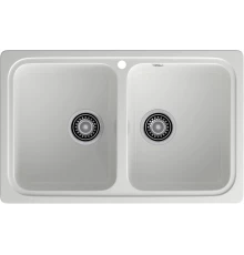 GRANFEST Мойка композит STANDART GF-S--780K  2 чаши 780*510 мм  иней арт.GF-