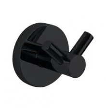 Крючок для ванной двойной NIZA черный 16852.N