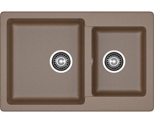 GRANFEST Мойка композит PRACTIK GF-P--780K  2 чаши 780*510 мм  терракот  арт.GF-