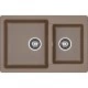 GRANFEST Мойка композит PRACTIK GF-P--780K  2 чаши 780*510 мм  терракот  арт.GF-