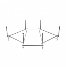 Монтажный комплект для ванны КАННЫ 150х150 см. (рама, слив-перелив с сифоном, крепеж к стене, крепеж