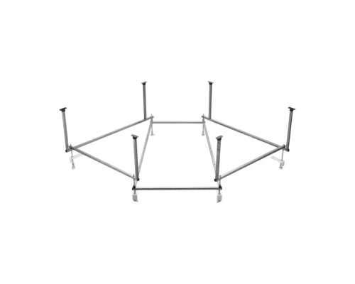 Монтажный комплект для ванны КАННЫ 150х150 см. (рама, слив-перелив с сифоном, крепеж к стене, крепеж