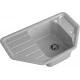 GRANFEST Мойка композит CORNER  GF-C--800E угловая 800*500мм  серый  арт.GF-