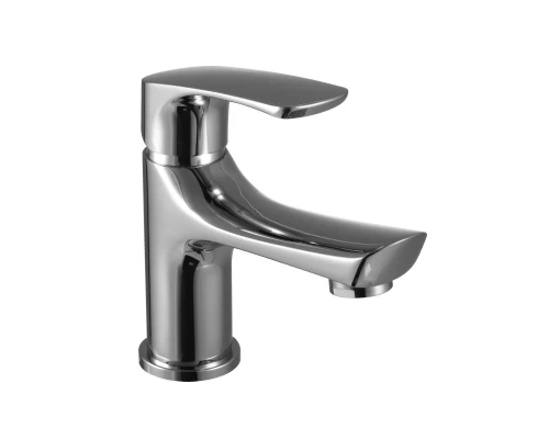 Plus_Shape Смеситель для раковины, монолит.излив 100мм, р/ОД, хром, LM, LM1706C