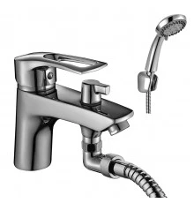 T40 Смеситель для ванны, на борт  с изливом 183мм(к/40), р/ОД, хром, ROS, T40-38