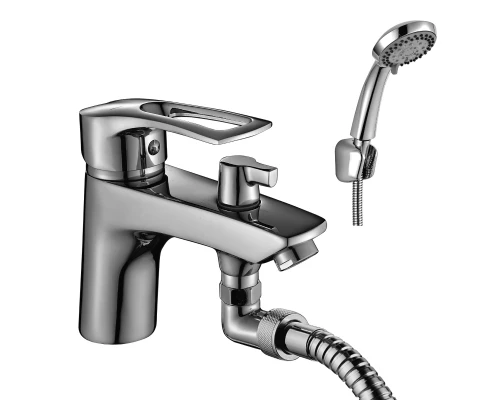 T40 Смеситель для ванны, на борт  с изливом 183мм(к/40), р/ОД, хром, ROS, T40-38