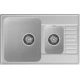 GranFest QUARZ (ECO-21К) Мойка 1.5-чаш+кр. 740*480 (серый)