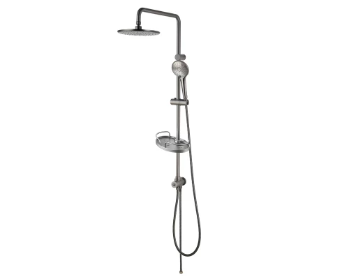 Bronx Душевой гарнитур, 'Троп. дождь' лейка полка, графит, LM, LM3788GM