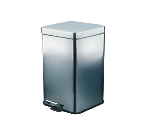 Ведро из нерж. стали 6 л. с педалью прямоугольное матовое