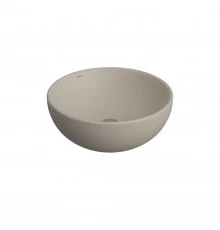Раковина Mascon накладная, Ø 45 см, без отверстия под смеситель,  круглая, жасмин матовый, BERGES