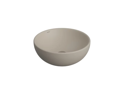 Раковина Mascon накладная, Ø 45 см, без отверстия под смеситель,  круглая, жасмин матовый, BERGES