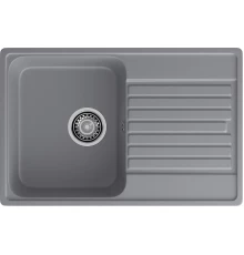 GranFest QUARZ (ECO-78) Мойка чаша+кр 740*480 (темно-серый)