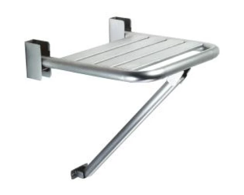 Сиденье для душа с дополнительной трубкой опоры из нержавеющей стали глянцевой, шт