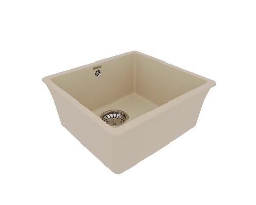Кухонная мойка Lemark SINARA 440-U подстольного монтажа из кварцгранита, Бежевый