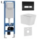 Комплект 3в1 IBERICA BLANCA инсталляция SILENCIO MINI, унитаз TOLEDO ALTO белый, кнопка смыва CRYSTAL-R черный глянцевый (IB.001M.TLA.231.2211)