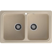 GRANFEST Мойка композит STANDART GF-S--780K  2 чаши 780*510 мм, кашемир