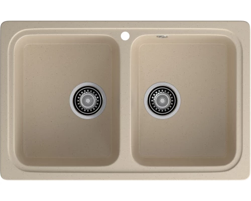 GRANFEST Мойка композит STANDART GF-S--780K  2 чаши 780*510 мм, кашемир