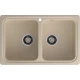 GRANFEST Мойка композит STANDART GF-S--780K  2 чаши 780*510 мм, кашемир