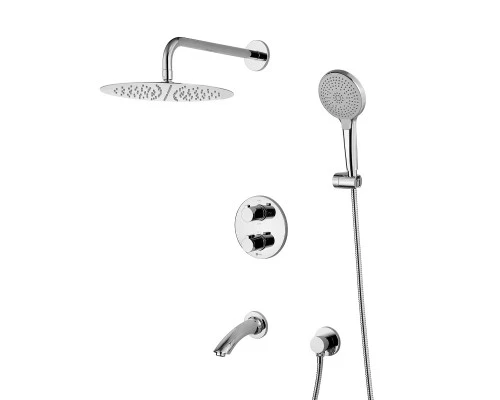 Yeti Смеситель для ванны и душа, монолит.излив 178мм встраиваемый Терм, хром, LM, LM7822C