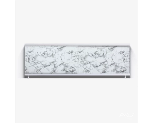 КЛАССИК Экран для ванны 170 см, полистирол,(насыщенный серый-P06), ALAVANN