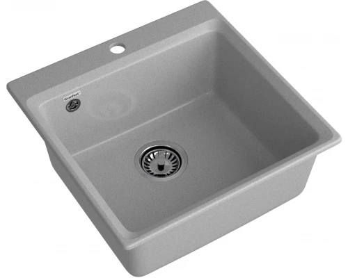 GRANFEST Мойка композит LEVEL, GF-LV-510, чаша 510*500, серый