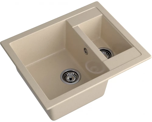 GRANFEST Мойка композит QUADRO GF-Q--610K 1.5-чаши. 610*500мм, кашемир