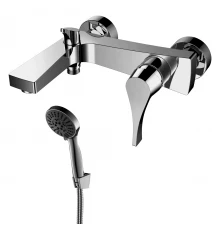 RS34 Смеситель для ванны, монолитный излив 184мм, р/ОД, хром, ROS, RS34-31