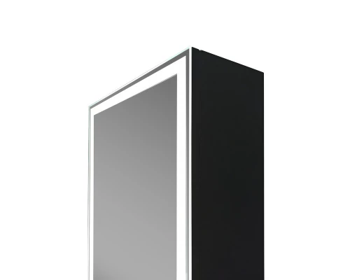 Зеркало-шкаф Mirror Box black Led 400х1600