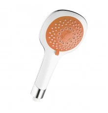 Лейка душевая круглая 5-функц. D95 мм, оранжевая. LM,  LM0815COrange