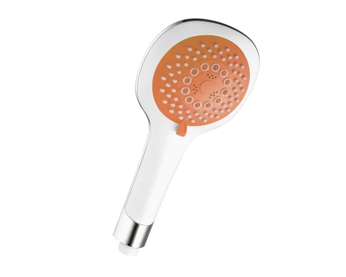 Лейка душевая круглая 5-функц. D95 мм, оранжевая. LM,  LM0815COrange