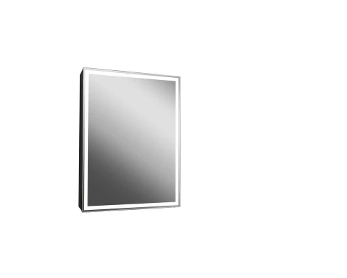 Зеркало-шкаф Mirror Box black Led 600х800