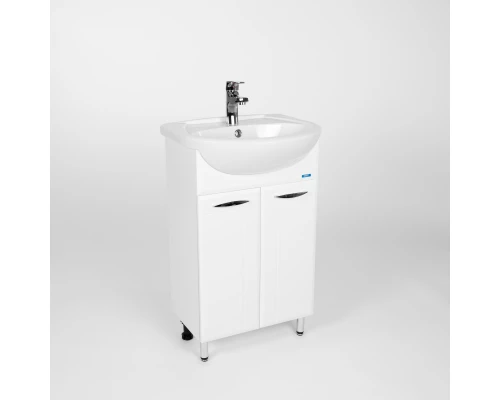 Тумба под раковину VIANT ПРАГА 55 напольная белый (VPRA55ER-T2ST)