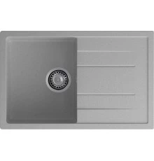 GRANFEST Мойка композит QUADRO GF-Q--780L  чаша с крылом 780*500 мм  серый арт.GF-