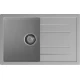 GRANFEST Мойка композит QUADRO GF-Q--780L  чаша с крылом 780*500 мм  серый арт.GF-