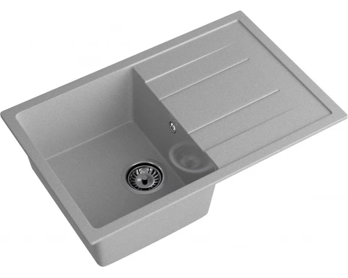 GRANFEST Мойка композит QUADRO GF-Q--780L  чаша с крылом 780*500 мм  серый арт.GF-