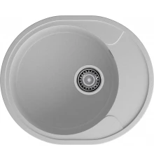 GRANFEST Мойка URBAN 857L  1-чаша+крыло 570*480мм серый арт.GF-UR-