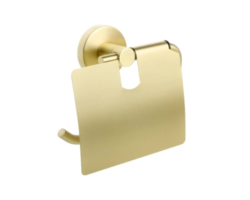 Бумагодержатель с крышкой золото-сатин FIXSEN Comfort Gold FX-87010)