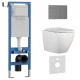 Комплект 3в1 IBERICA BLANCA инсталляция SILENCIO MINI, унитаз BILBAO ALTO белый, кнопка смыва INOX-R вороненая сталь (IB.001M.BLA.231.1502)