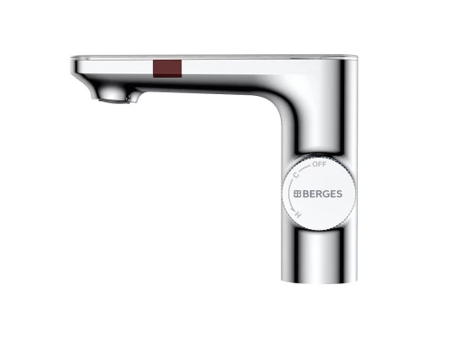 Смеситель для раковины MORANS сенсорный, хром глянцевый, BERGES