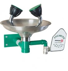 Аварийная раковина для промывки глаз настенная из нерж. стали с рычагом SC300SS, шт