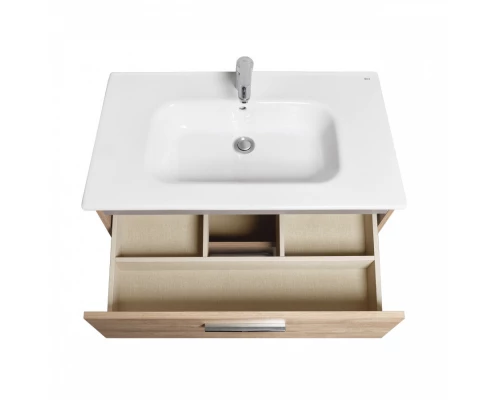 VICTORIA Тумба под раковину 80 городской дуб 2 ящика  ROCA