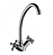 G02 Смеситель для раковины, пов.излив 161мм, р/ДВ, хром, ROS, G02-62