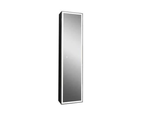 Зеркало-шкаф Mirror Box black Led 400х1600