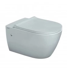 Унитаз подвесной MASCON Rimless, сиденье дюропласт Toma Slim SO, микролифт, быстросъем, белый, BERGE