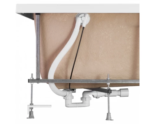 Монтажный комплект для ванны МАЙОРКА XL 160х95 см. (рама, слив-перелив с сифоном, крепеж к стене, кр