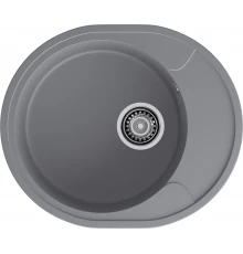 GRANFEST Мойка URBAN 857L  1-чаша+крыло 570*480мм темно-серый арт.GF-UR-