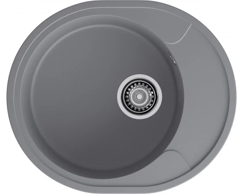 GRANFEST Мойка URBAN 857L  1-чаша+крыло 570*480мм темно-серый арт.GF-UR-