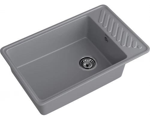 GranFest QUARZ (GF-ZL51) Мойка для кухни 760*480мм (темно-серый)